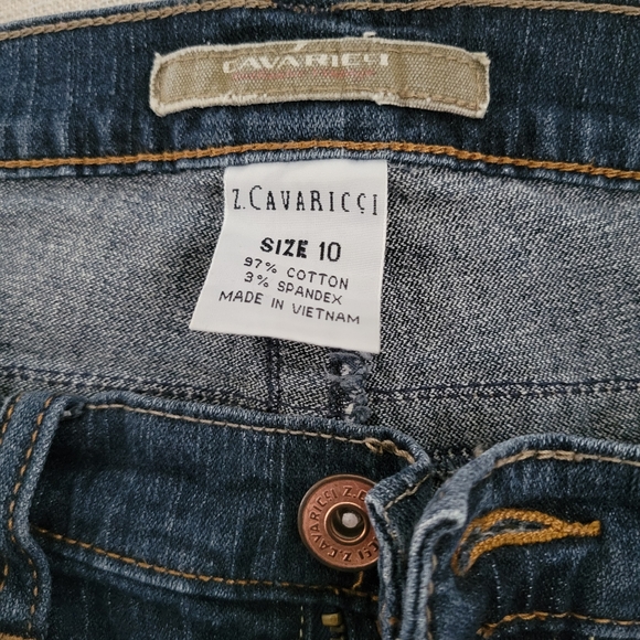 Vintage Z.Cavaricci Jeans - Sz 10 short / cropped jeans - Vtg Y2K - Picture 4 of 4